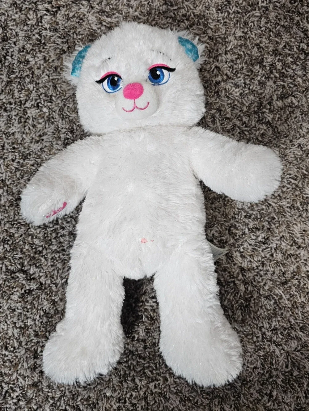 Build A Bear Workshop Elsa Frozen Stuffed Animal Plush White Blue 17